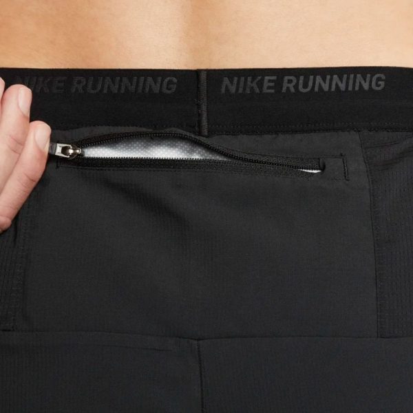 Mens 7″ Dri-FIT Stride Brief-Lined Running Shorts Black
