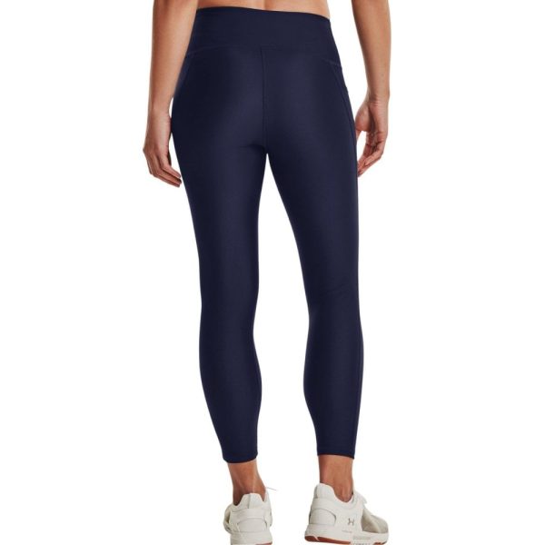 Women’s HeatGear Armour No-Slip Waistband Ankle Leggings Navy