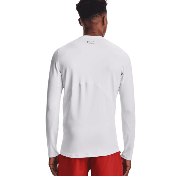 Mens ColdGear Fitted Crew Base Layer White