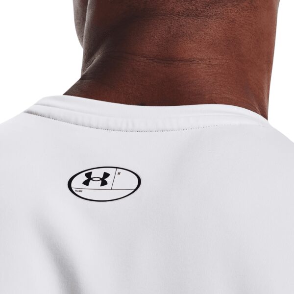 Mens ColdGear Fitted Crew Base Layer White