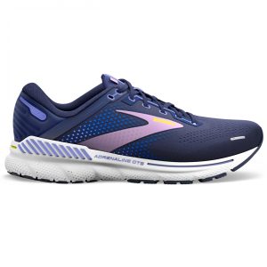 Womens Adrenaline GTS 22 Navy Running Shoes (Wide Fit D)