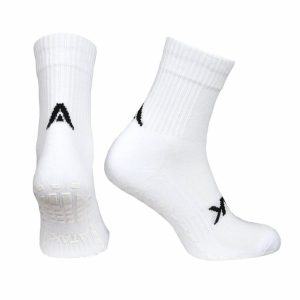 Gripzlite Pro Midi Football Grip Socks White