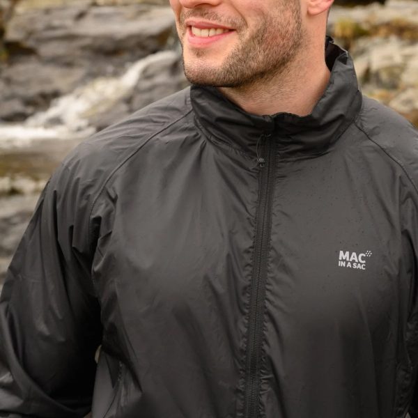 Origin Packable Waterproof Jacket Black