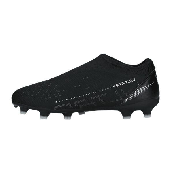 Kids Match Laceless FG Football Boots Black