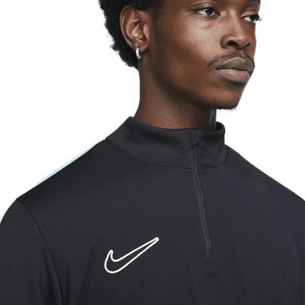 Mens Dri-FIT Academy Football Quarter Zip Drill Top Black
