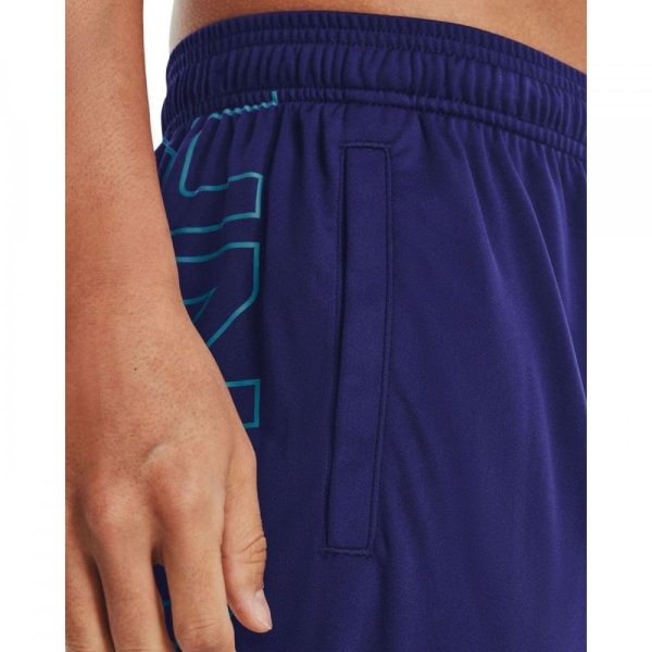 Mens Tech Wordmark Graphic Shorts Navy
