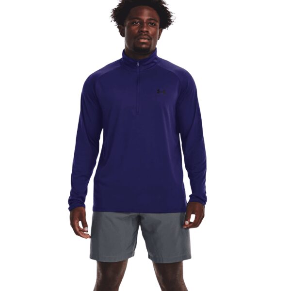 Mens UA 2.0 Long Sleeve 1/2 Zip Navy