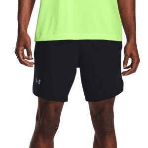 Mens UA Launch Run 2-1 Shorts Black