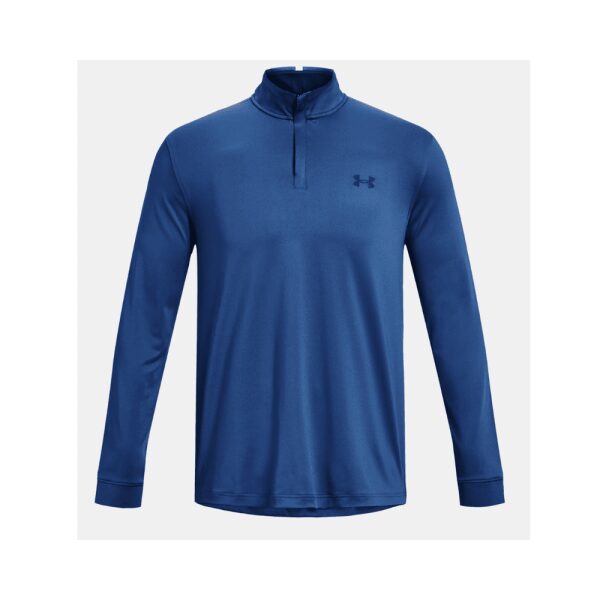 Mens UA Playoff 1/4 Zip Blue