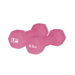 0.5Kg Hex Dumbbells Neoprene Covered Pink