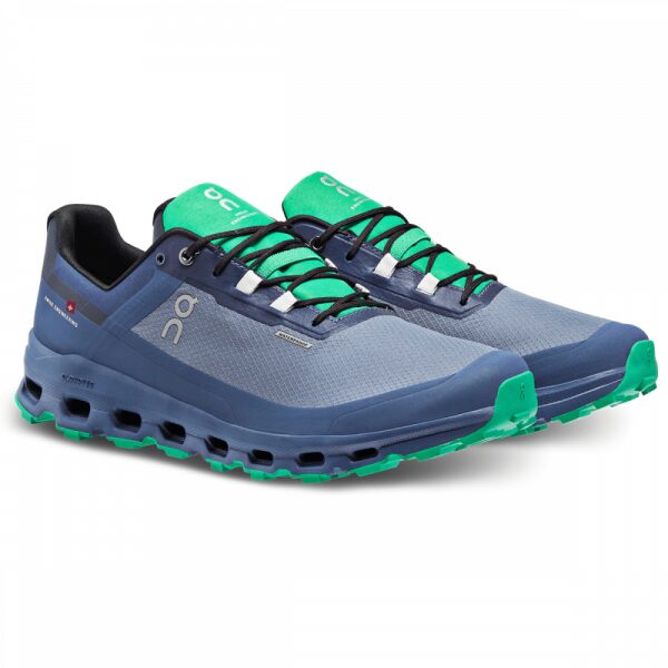 Mens Cloudvista Waterproof Trail Running Shoe Blue