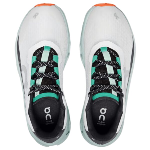 Womens Cloudmonster Running Shoe White/Green