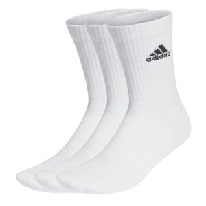 Cushioned Crew Socks 3 Pack White