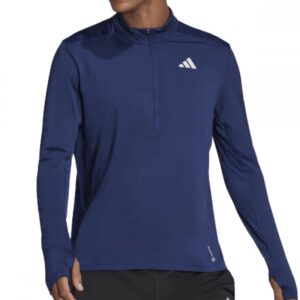 Mens Own The Run 1/2 Zip Top Navy