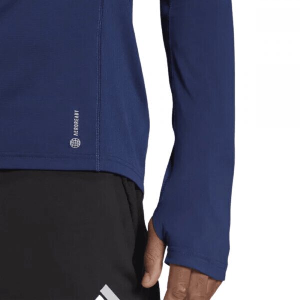 Mens Own The Run 1/2 Zip Top Navy