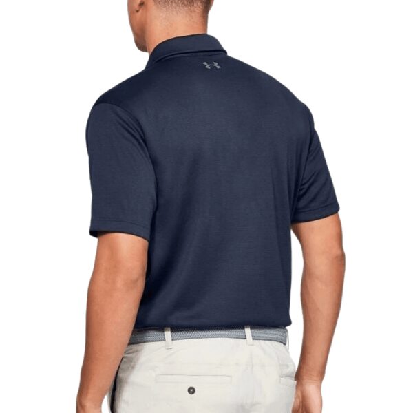 Mens Tech Polo Long Fit Shirt Navy