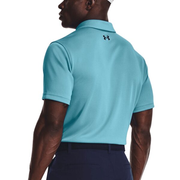 Mens Tech Polo Long Fit Shirt Blue