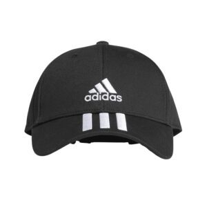 Baseball Cap 3 Stripes Black