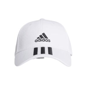Baseball Cap 3 Stripes White