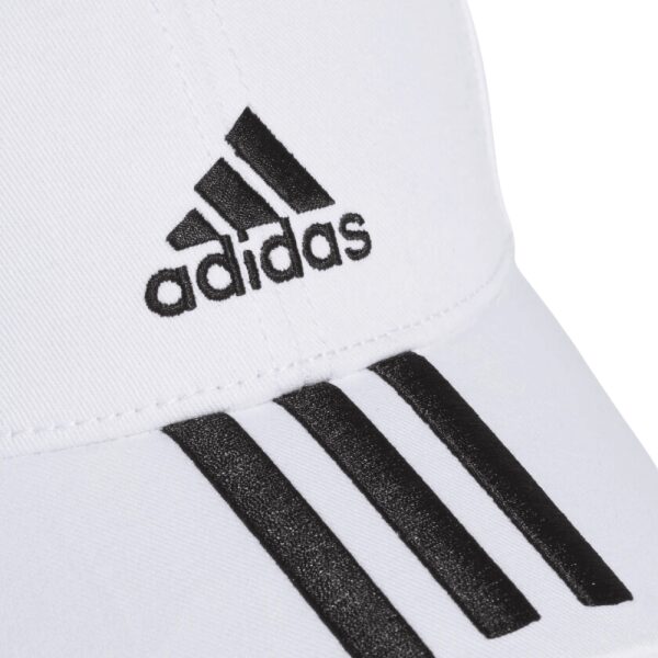Baseball Cap 3 Stripes White