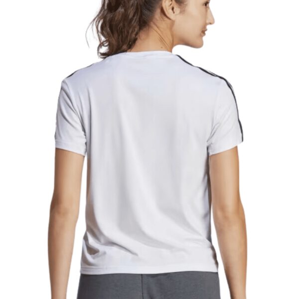 Womens 3 Stripe Train Essentials T-shirt White