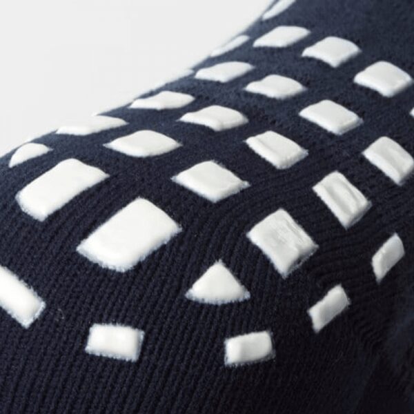 Mid Leg Navy Grip Socks