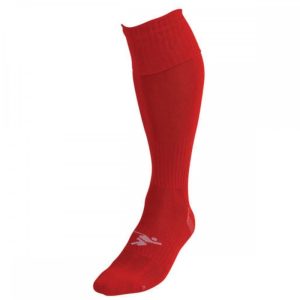 Plain Pro Football Socks Red
