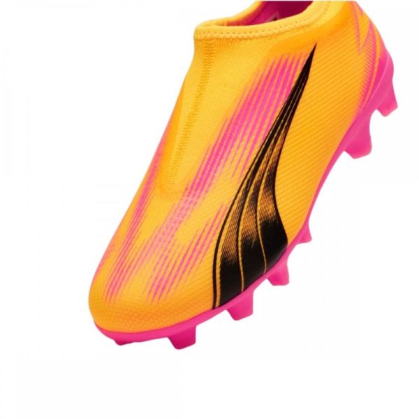 Kids Ultra Match Laceless FG Football Boots Orange