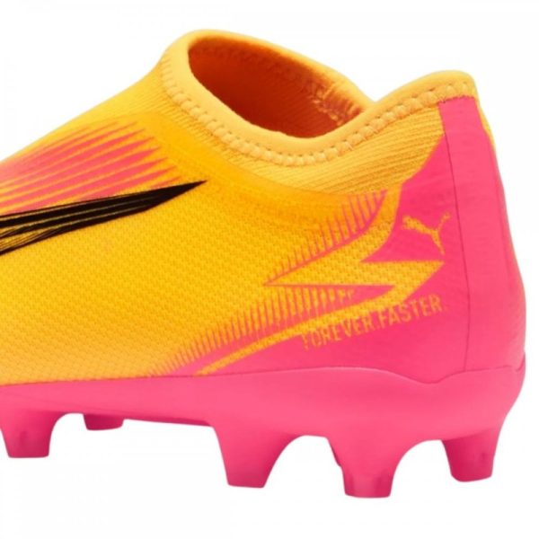 Kids Ultra Match Laceless FG Football Boots Orange