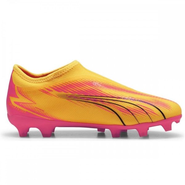 Kids Ultra Match Laceless FG Football Boots Orange