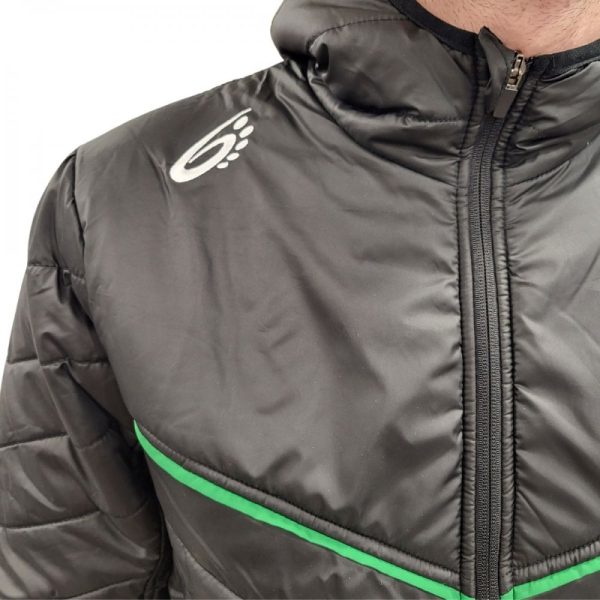 Padded Club Jacket Black/Green