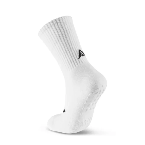 Classic Mid-Leg Grip Socks White