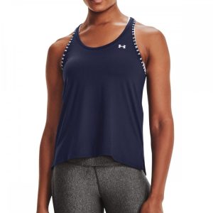 Womens UA Knockout Tank Navy