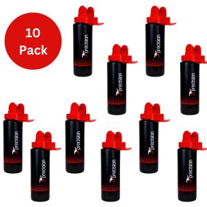 10 Pack Team Hygiene Water Bottle 1Ltr Black