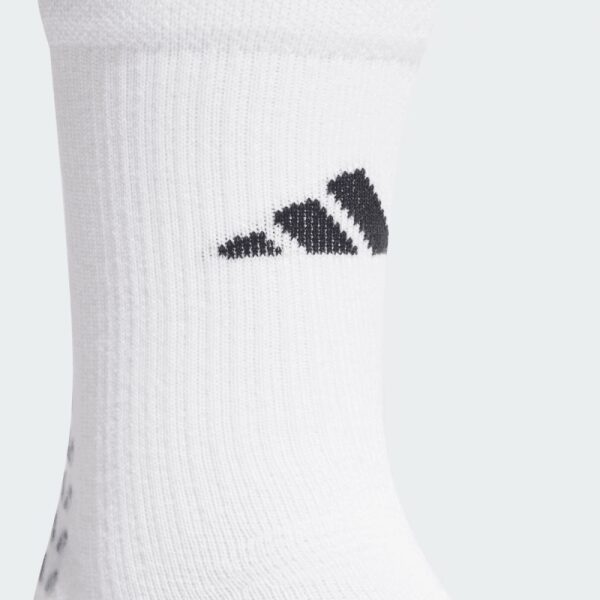 Football Crew Performance Grip Socks White