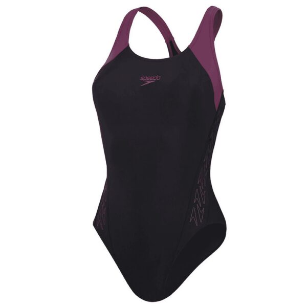 Womens Hyperboom Splice Racerback Swimsuit