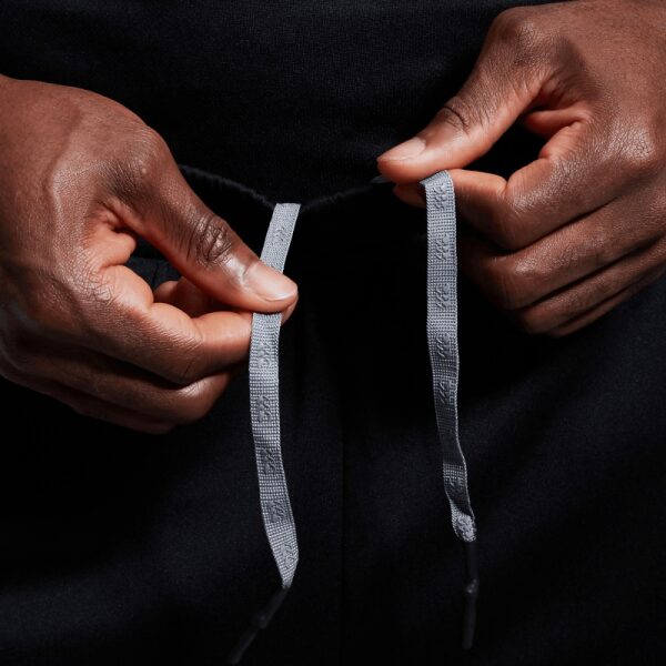 Mens Stretch Tapered Pants Black