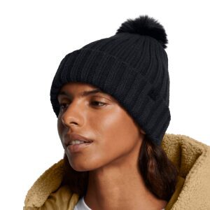 Women's UA Halftime Pom Beanie Black