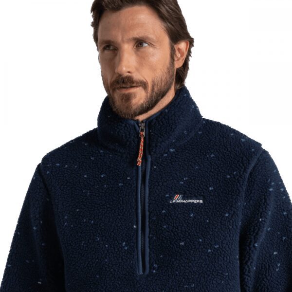 Mens Tatton Half Zip Fleece Navy
