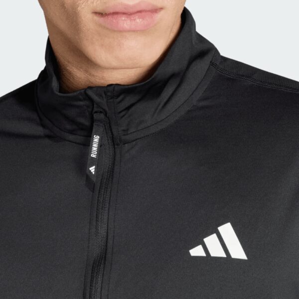 Mens Own the Run Half-Zip Black