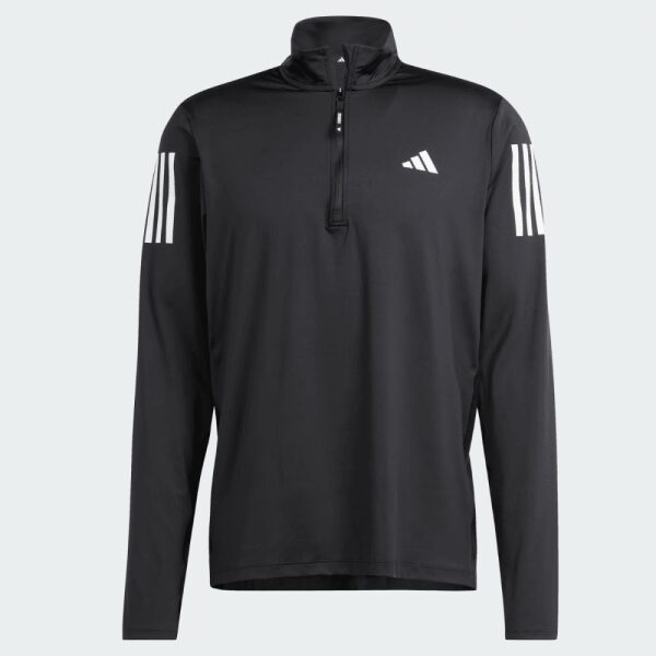 Mens Own the Run Half-Zip Black