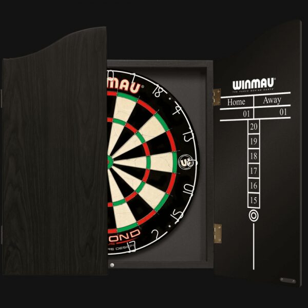 Professional Dart Set includes Diamond Plus Dartboard, Cabinet, 2 Sets of Darts