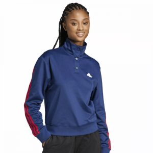 Womens 3 Stripe Track Top Navy