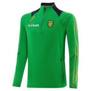 Kids Donegal GAA Dynamo Green Brushed Half Zip Top