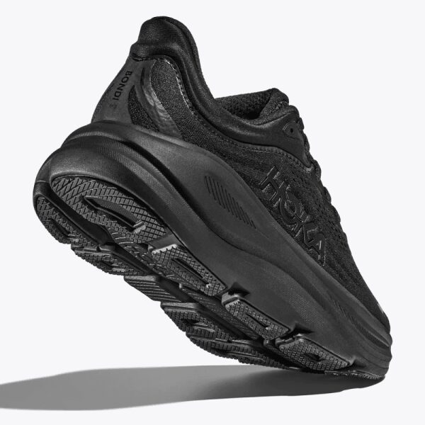Mens Bondi 9 Running Shoes Black Wide Fit (2E)