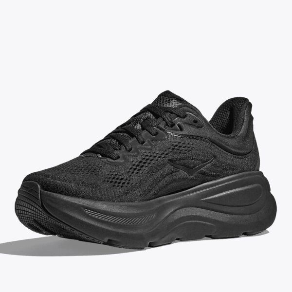 Mens Bondi 9 Running Shoes Black Wide Fit (2E)