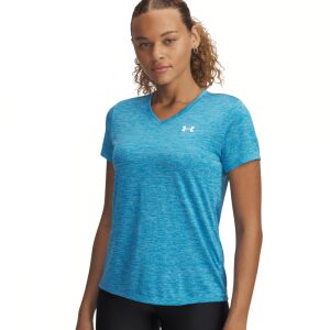 Women's UA Tech Twist V-Neck Short Sleeve Tshirt Blue