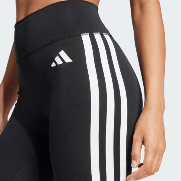 Womens Optime Essentials 3-Stripes Short Leggings