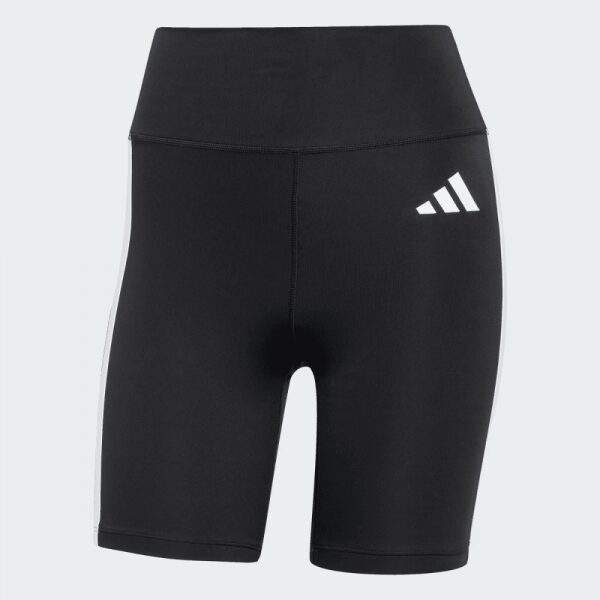 Womens Optime Essentials 3-Stripes Short Leggings