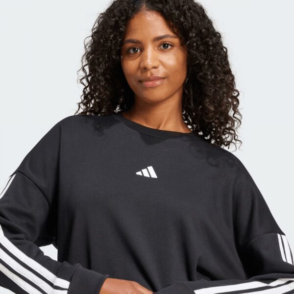 Womens Essentials 3-Stripes French Terry Sweatshirt